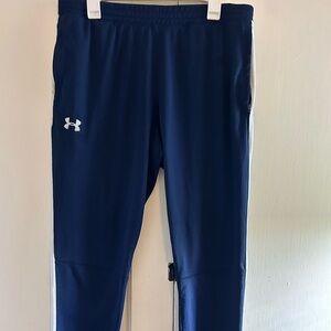 Men’s Under Armor size XL Fitted athletic Pants navy
